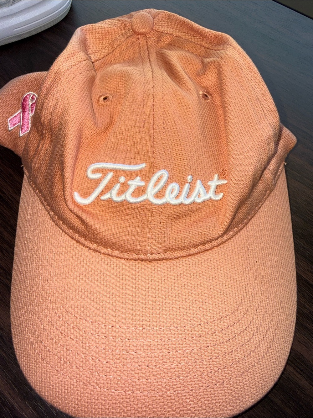Titleist Pink Adjustable Solid Baseball Cap w/ Breast Cancer Ribbon